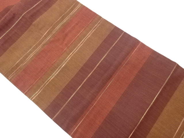 JAPANESE NAGOYA OBI / TSUMUGI / WOVEN STRIPE